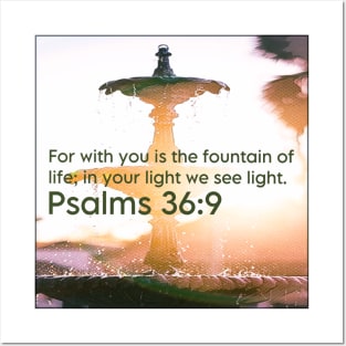 Psalms 36:9 Posters and Art